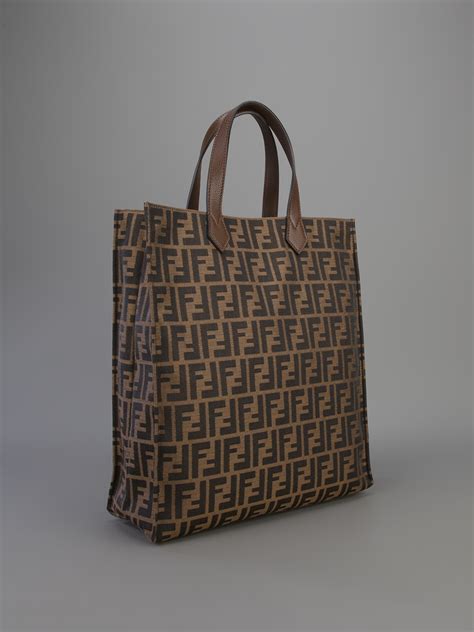 fendi zucca shopper bag|fendi zucca shopper.